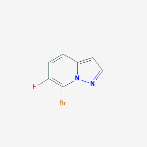 molecular formula C7H4BrFN2 B13894511 7-Bromo-6-fluoropyrazolo[1,5-A]pyridine 