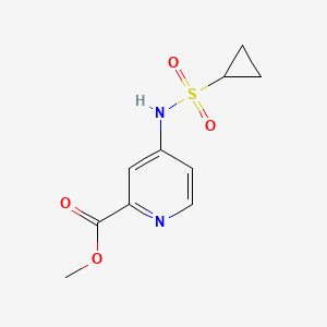 molecular formula C10H12N2O4S B13894516 Methyl 4-(cyclopropylsulfonylamino)pyridine-2-carboxylate 