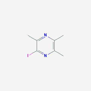 molecular formula C7H9IN2 B13894528 2-Iodo-3,5,6-trimethylpyrazine 