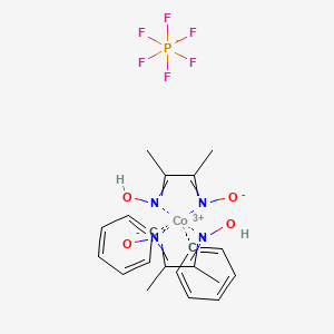 molecular formula C20H24CoF6N4O4P-2 B13894548 benzene;cobalt(3+);N-(3-oxidoiminobutan-2-ylidene)hydroxylamine;hexafluorophosphate 
