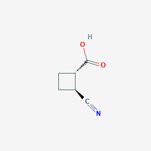 molecular formula C6H7NO2 B13894557 (1S,2S)-2-Cyanocyclobutanecarboxylic acid 