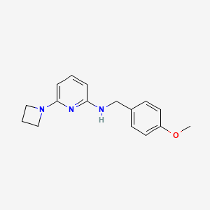 molecular formula C16H19N3O B13894709 6-(azetidin-1-yl)-N-(4-methoxybenzyl)pyridin-2-amine 