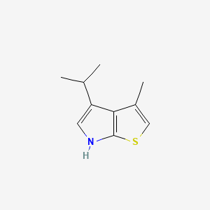 molecular formula C10H13NS B13894759 4-Isopropyl-3-methyl-6H-thieno[2,3-b]pyrrole 