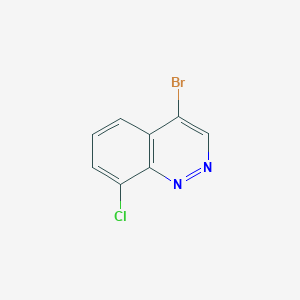molecular formula C8H4BrClN2 B13894767 4-Bromo-8-chlorocinnoline 