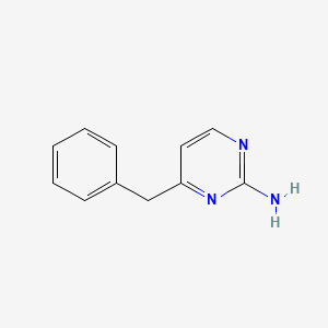 molecular formula C11H11N3 B13894809 4-Benzylpyrimidin-2-amine CAS No. 168150-97-8