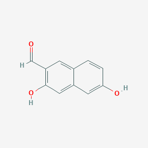 molecular formula C11H8O3 B13894810 2,7-Dihydroxy-3-naphthaldehyde 