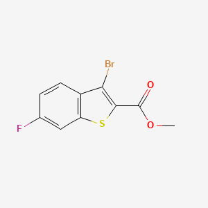 molecular formula C10H6BrFO2S B13894816 Methyl 3-bromo-6-fluoro-1-benzothiophene-2-carboxylate 