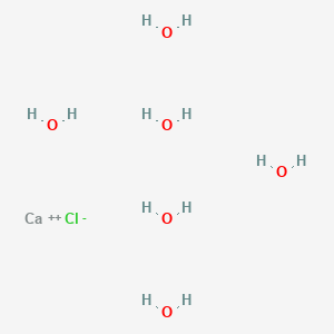 molecular formula CaClH12O6+ B13894829 Calcium;chloride;hexahydrate 