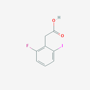 molecular formula C8H6FIO2 B13894838 2-(2-Fluoro-6-iodophenyl)acetic acid 