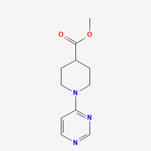 molecular formula C11H15N3O2 B13894854 Methyl 1-pyrimidin-4-ylpiperidine-4-carboxylate CAS No. 889126-34-5
