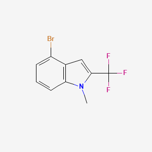 molecular formula C10H7BrF3N B13894855 4-bromo-1-methyl-2-(trifluoromethyl)-1H-indole 