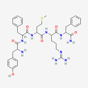 molecular formula C38H51N9O6S B13894866 H-DL-Tyr-DL-Phe-DL-Met-DL-Arg-DL-Phe-NH2 