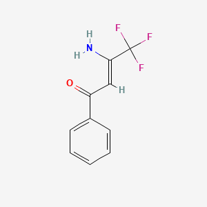 molecular formula C10H8F3NO B13894926 2-Buten-1-one, 3-amino-1-phenyl-4,4,4-trifluoro- 