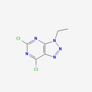 molecular formula C6H5Cl2N5 B13894934 5,7-Dichloro-3-ethyl-3H-[1,2,3]triazolo[4,5-D]pyrimidine 