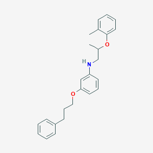 molecular formula C25H29NO2 B1389494 N-[2-(2-Methylphenoxy)propyl]-3-(3-phenylpropoxy)aniline CAS No. 1040690-55-8