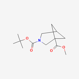 molecular formula C13H21NO4 B13894963 O3-tert-butyl O1-methyl 3-azabicyclo[3.1.1]heptane-1,3-dicarboxylate 