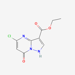 molecular formula C9H8ClN3O3 B13894990 Ethyl 5-chloro-7-oxo-4H-pyrazolo[1,5-A]pyrimidine-3-carboxylate 