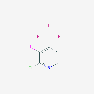 molecular formula C6H2ClF3IN B1389501 2-Chloro-3-iodo-4-(trifluoromethyl)pyridine CAS No. 1186405-09-3