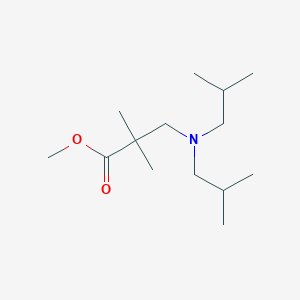 molecular formula C14H29NO2 B13895040 Methyl 3-[bis(2-methylpropyl)amino]-2,2-dimethylpropanoate 