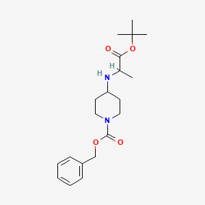 molecular formula C20H30N2O4 B13895085 Benzyl 4-(tert-butoxycarbonyl(ethyl)amino)piperidine-1-carboxylate 