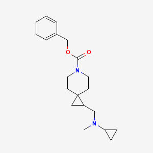 molecular formula C20H28N2O2 B13895090 Benzyl 2-[[cyclopropyl(methyl)amino]methyl]-6-azaspiro[2.5]octane-6-carboxylate 