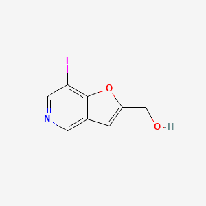 molecular formula C8H6INO2 B13895111 (7-Iodofuro[3,2-c]pyridin-2-yl)methanol 