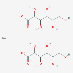 molecular formula C12H22MnO14-2 B13895145 Manganese;2,3,4,5,6-pentahydroxyhexanoate 