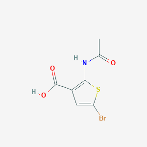 molecular formula C7H6BrNO3S B1389530 2-(Acetylamino)-5-bromo-3-thiophenecarboxylic acid CAS No. 1160474-66-7