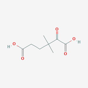 molecular formula C8H12O5 B13895329 3,3-Dimethyl-2-oxohexanedioic acid 