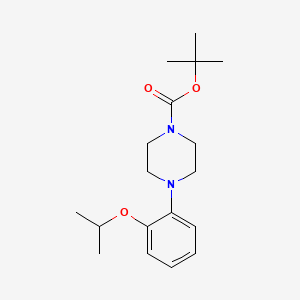 molecular formula C18H28N2O3 B13895383 Tert-butyl 4-(2-propan-2-yloxyphenyl)piperazine-1-carboxylate 