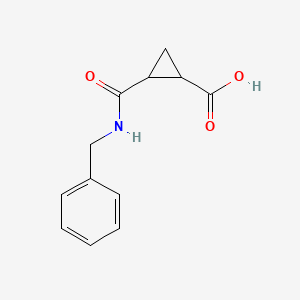 molecular formula C12H13NO3 B1389540 2-(Benzylcarbamoyl)cyclopropane-1-carboxylic acid CAS No. 1160474-47-4