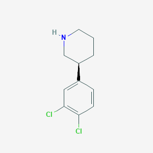 molecular formula C11H13Cl2N B13895444 (S)-3-(3,4-Dichlorophenyl)piperidine 