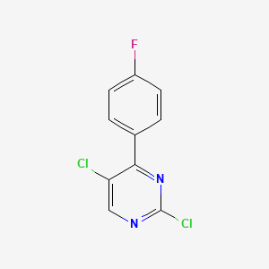 molecular formula C10H5Cl2FN2 B13895536 2,5-Dichloro-4-(4-fluorophenyl)pyrimidine 