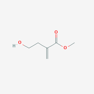 molecular formula C6H10O3 B13895554 Methyl 4-hydroxy-2-methylenebutanoate CAS No. 61541-20-6