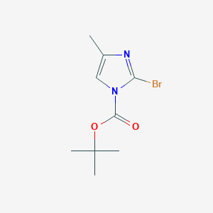 molecular formula C9H13BrN2O2 B13895599 tert-Butyl 2-bromo-4-methyl-1H-imidazole-1-carboxylate 