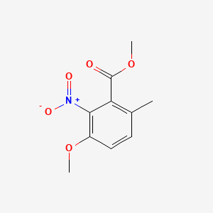 molecular formula C10H11NO5 B13895633 Methyl 3-methoxy-6-methyl-2-nitrobenzoate 