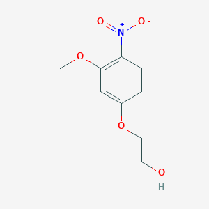 molecular formula C9H11NO5 B13895724 2-(3-Methoxy-4-nitrophenoxy)ethanol 