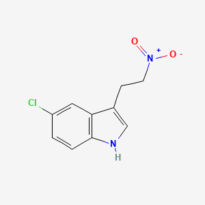molecular formula C10H9ClN2O2 B13895809 5-Chloro-3-(2-nitroethyl)-1H-indole 