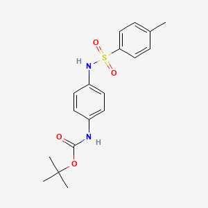 molecular formula C18H22N2O4S B13895835 tert-butyl N-[4-[(4-methylphenyl)sulfonylamino]phenyl]carbamate 