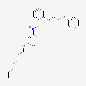 3-(Heptyloxy)-N-[2-(2-phenoxyethoxy)benzyl]aniline