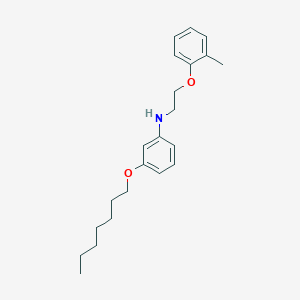 3-(Heptyloxy)-N-[2-(2-methylphenoxy)ethyl]aniline
