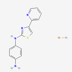 N-(4-Pyridin-2-YL-thiazol-2-YL)-benzene-1,4-diamine hydrobromide