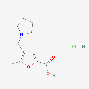 5-Methyl-4-pyrrolidin-1-ylmethyl-furan-2-carboxylic acid hydrochloride