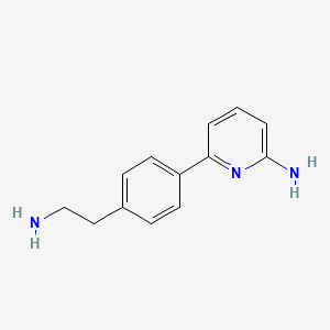molecular formula C13H15N3 B13895925 6-[4-(2-Aminoethyl)phenyl]pyridin-2-amine 