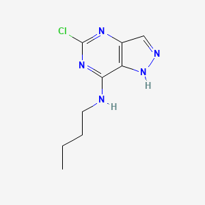 molecular formula C9H12ClN5 B13896034 N-Butyl-5-chloro-1H-pyrazolo[4,3-D]pyrimidin-7-amine 