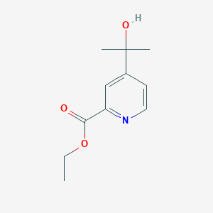 molecular formula C11H15NO3 B13896057 Ethyl 4-(2-hydroxypropan-2-yl)picolinate 