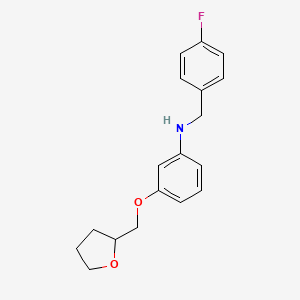 N-(4-Fluorobenzyl)-3-(tetrahydro-2-furanylmethoxy)aniline