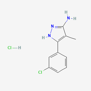 5-(3-Chloro-phenyl)-4-methyl-2H-pyrazol-3-ylamine hydrochloride