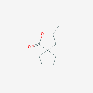 molecular formula C9H14O2 B13896084 3-Methyl-2-oxaspiro[4.4]nonan-1-one 