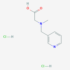 molecular formula C9H14Cl2N2O2 B1389616 N-Methyl-N-(3-pyridinylmethyl)glycine dihydrochloride CAS No. 1185294-06-7